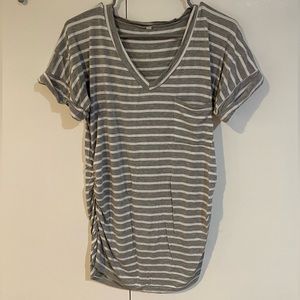 3 pack of short sleeve maternity tops with side ruching